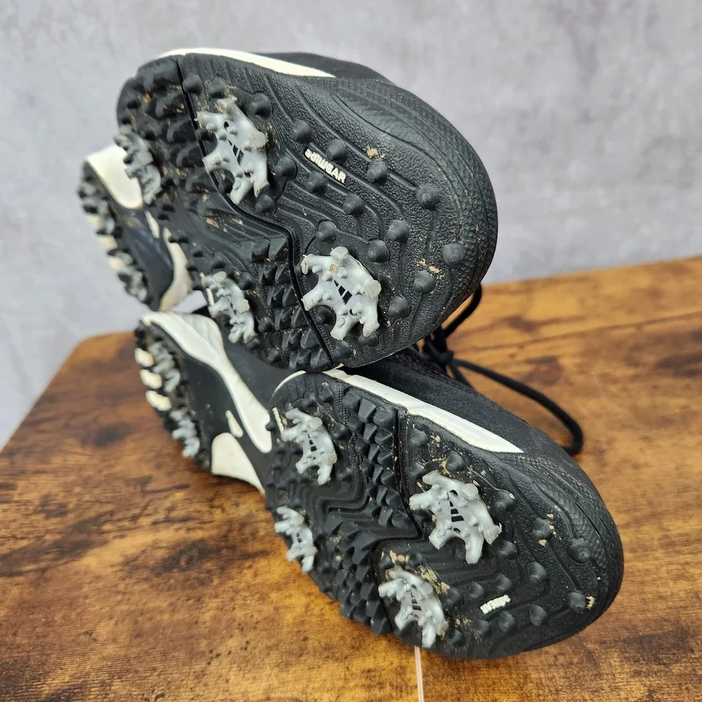 Adidas‎ Traction Adiwear Golf Shoes Mens 8.5 Black Sneakers Spikes 816568
